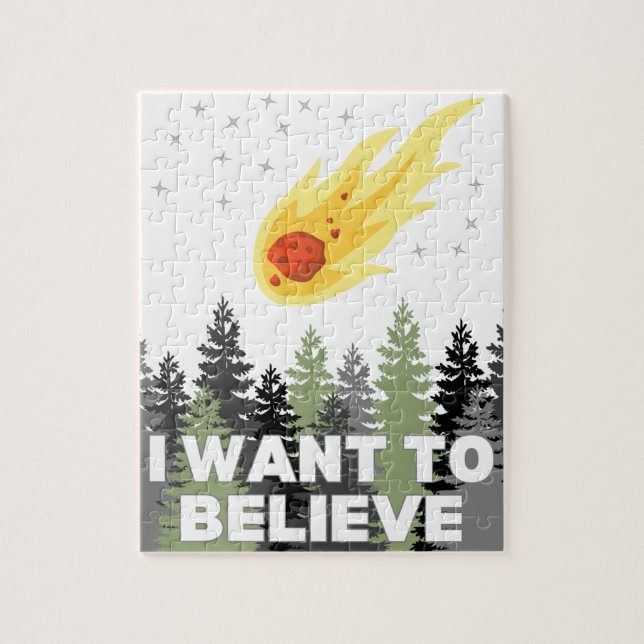 Je veux croire l'Astéroïde Puzzle (Vertical)