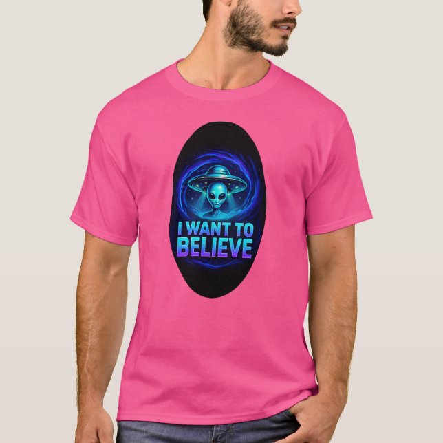Je veux croire Vortex UFO Alien T-shirt (Devant)