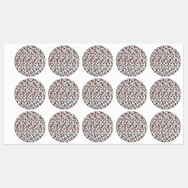 Je veux des Étiquettes imperméables Candy (Feuille)