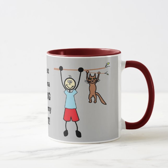 Je veux juste rester avec ma tasse de café de chat (Droite)