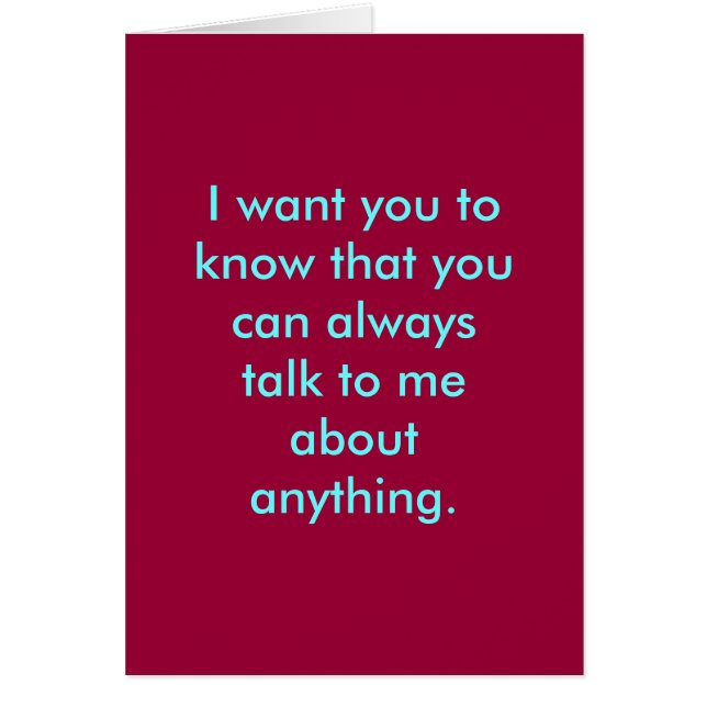 Je veux que vous sachiez que vous pouvez toujours (Devant)