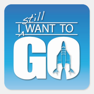 Je veux toujours aller autocollant