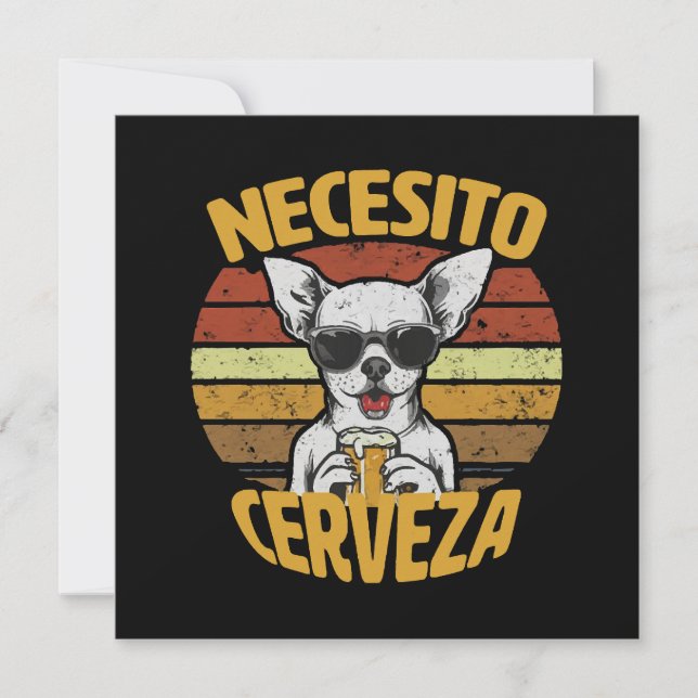 JE VEUX UNE BIÈRE CHIHUAHUA MIGNONNE (Devant)