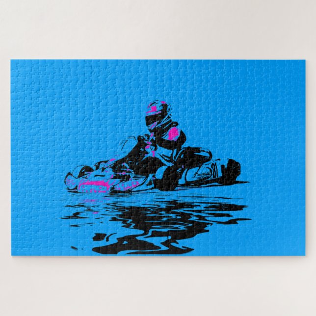 Je vis à Kart - Go Kart Racer Jigsaw Puzzle (Horizontal)