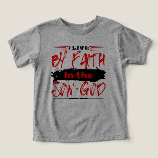 Je vis par la foi - Saint-Esprit Christ pour garço (Design Recto)
