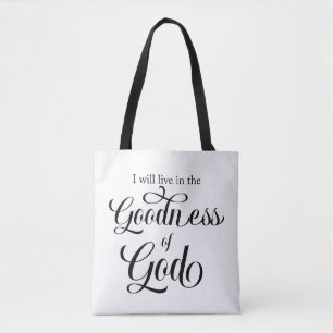 Je vivrai dans le Sac cabas de la Bonté de Dieu