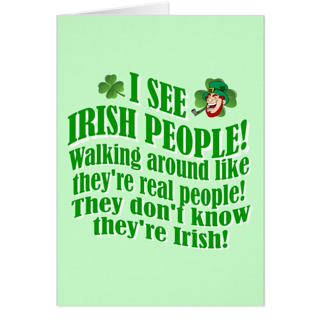 Je vois des Irlandais (Devant)