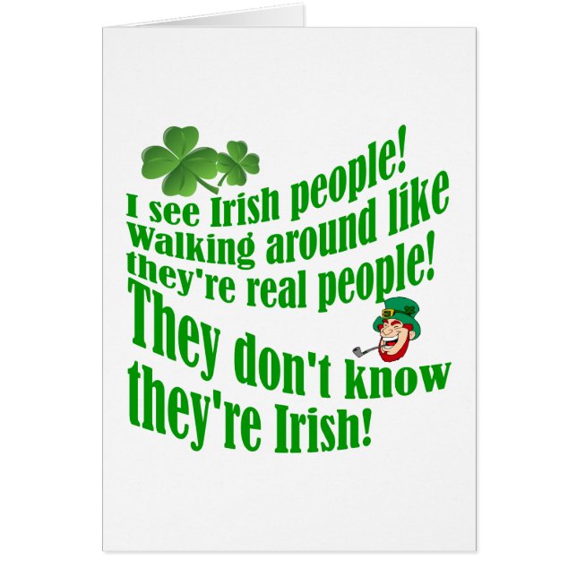 Je vois des Irlandais ! (Devant)