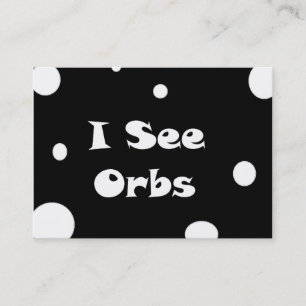 Je vois des Orbs cartes de visite