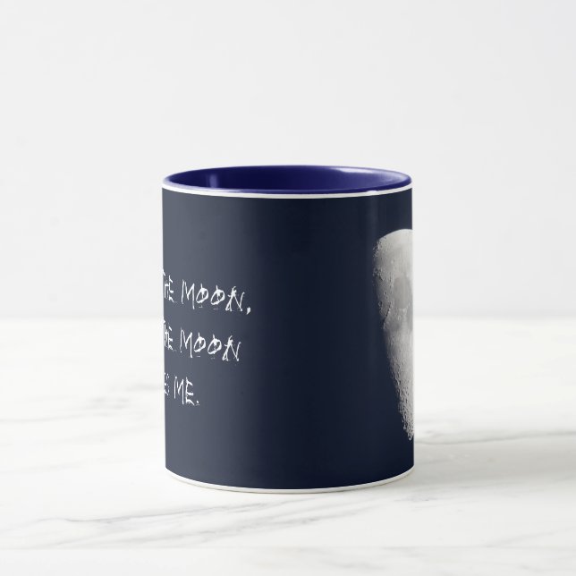 Je Vois La Lune Et La Lune Me Voit Mug (Centre)