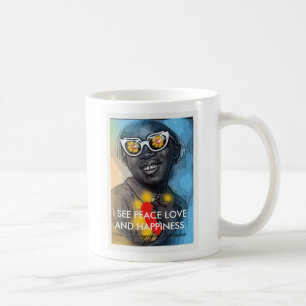 JE VOIS LA TASSE DE BONHEUR D'AMOUR DE PAIX