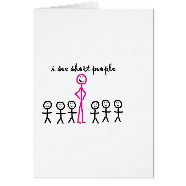 Je vois les personnes courtes (Devant)