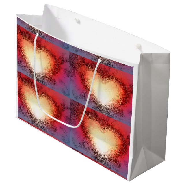 "Je vois ton coeur" (Grand sac cadeau) (Devant Angle)