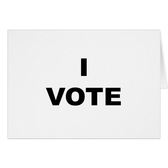 JE VOTE (Devant horizontal)