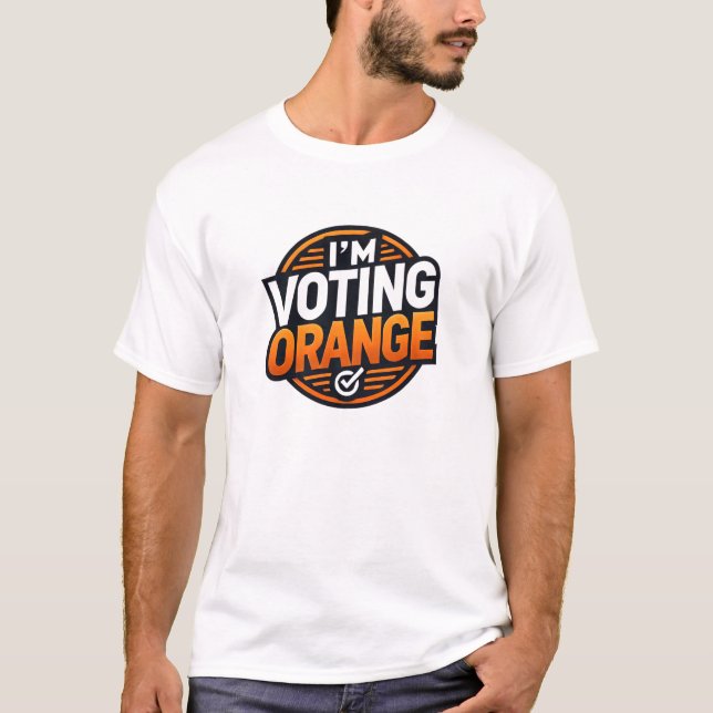 Je vote le T-shirt orange (Devant)