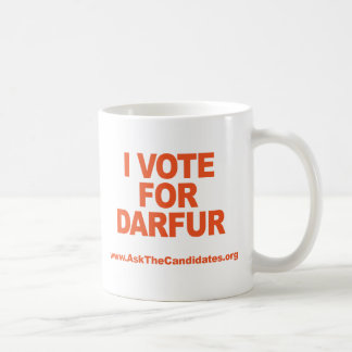Je vote pour la tasse du Darfour