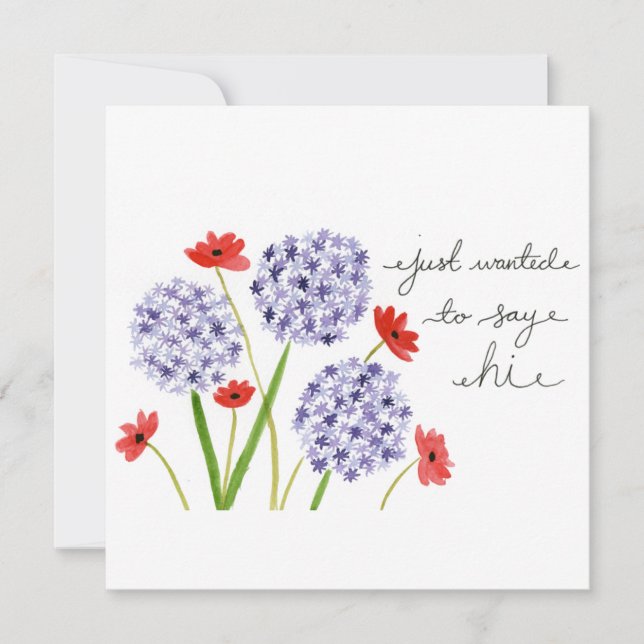 Je voulais juste dire Salut (Devant)