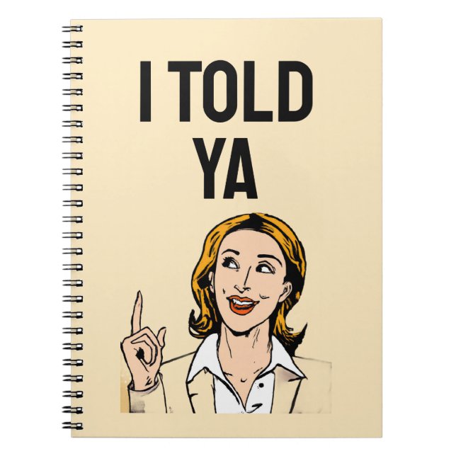 Je vous ai dit Cahier (Devant)