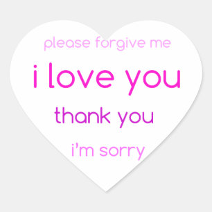 je vous aime autocollant de coeur