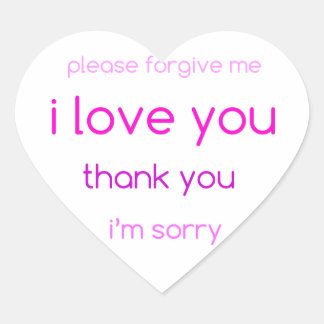 je vous aime autocollant de coeur