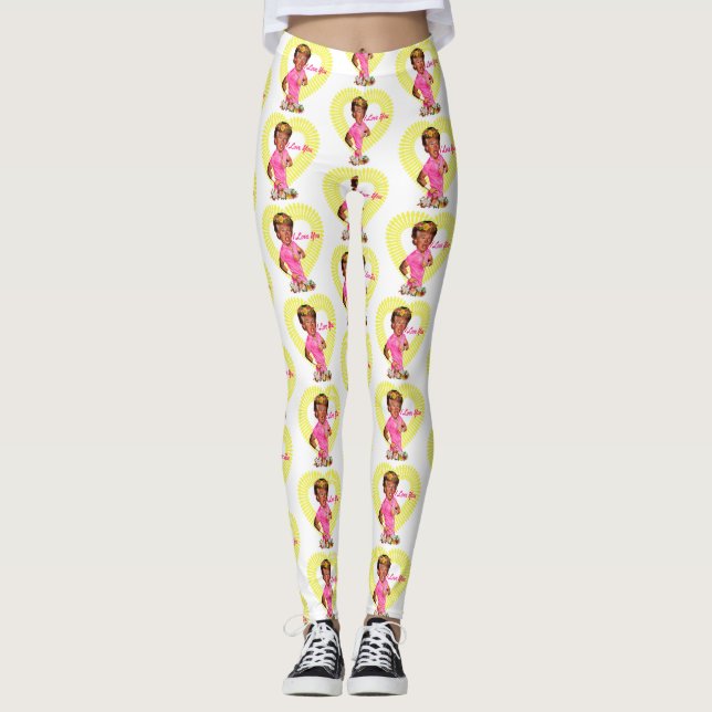 je vous aime donald trump leggings (Devant)