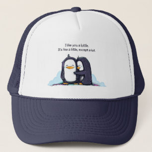 Je vous aime un casquette de pingouins de Lottle