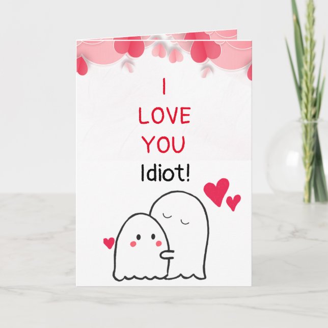 je vous aime valentines jour carte de voeux (Devant)
