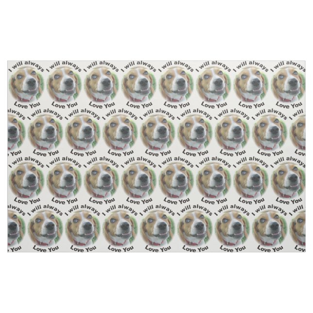 Je vous aimerai toujours tissu de beagle (Fat Quarter)