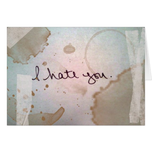 je vous déteste (Devant horizontal)