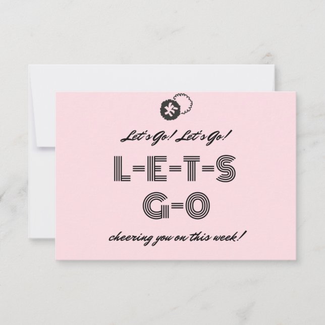 Je vous encourage - Cartes Chemo d'encouragement (Devant)