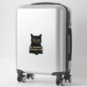 Je vous juge en silence - Drôle Sticker de chat no