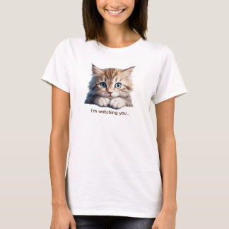 Je vous regarde mignon T-shirt de chat