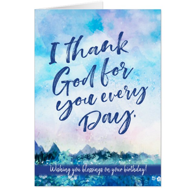 Je Vous Remercie Tous Les Jours, Bienheureux Anniv (Devant)