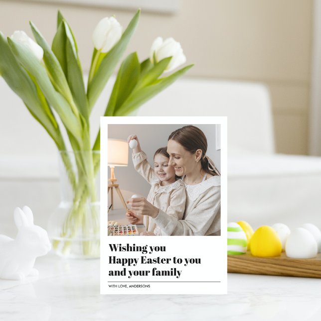 Je Vous Souhaite Bonne Pâques | Cadeau photo (Créateur téléchargé)