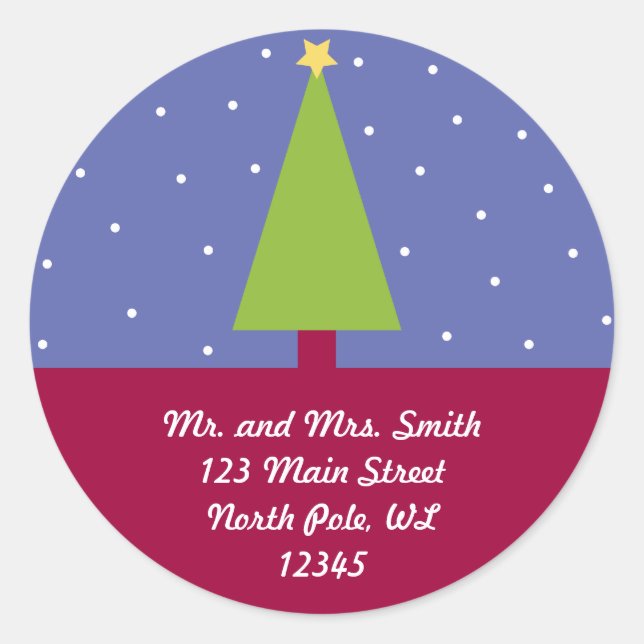 Je vous souhaite de la joie Étiquette de adresse (Devant)