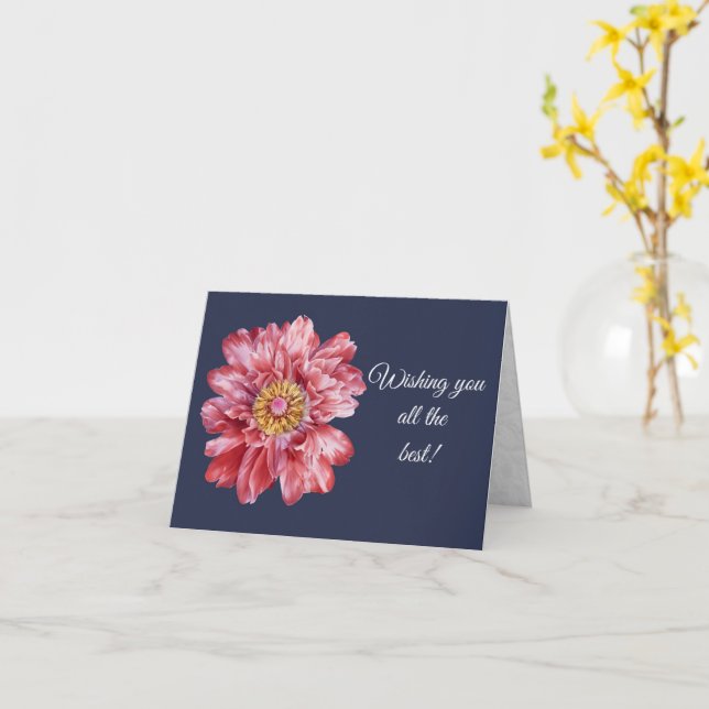 Je vous souhaite la meilleure carte de voeux (Fleur jaune)