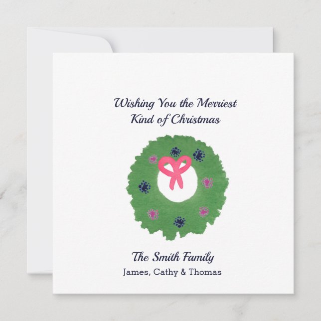 Je vous souhaite la plus belle carte de Noël (Devant)