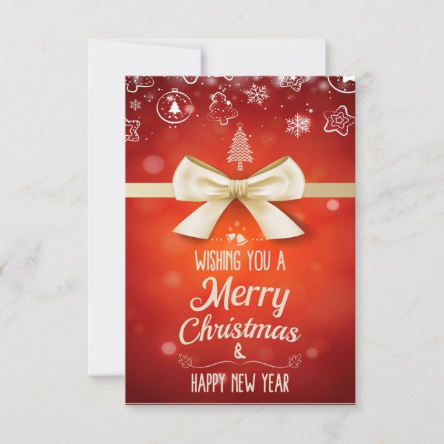 Je Vous Souhaite Un Joyeux Noël Et Une Bonne Année (Devant)