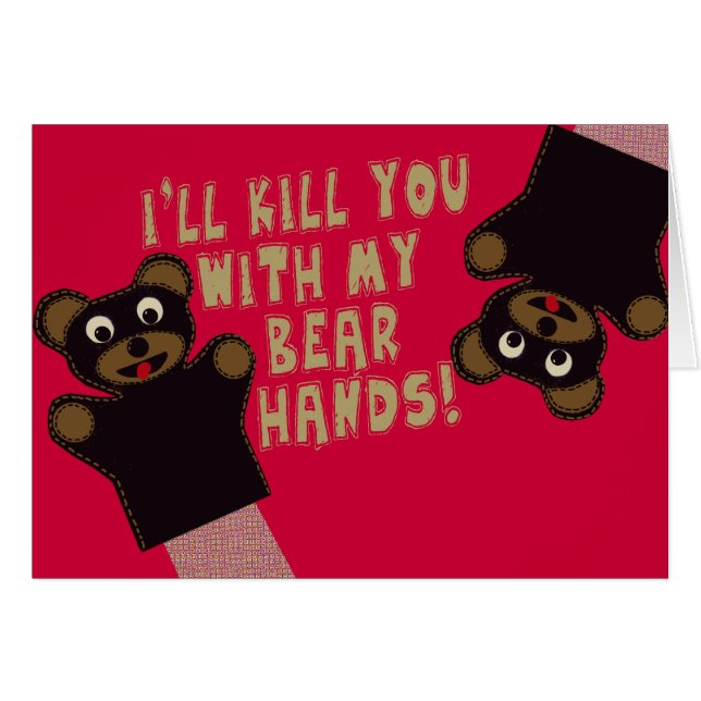 Je vous tuerai avec mes mains d'ours (Devant horizontal)