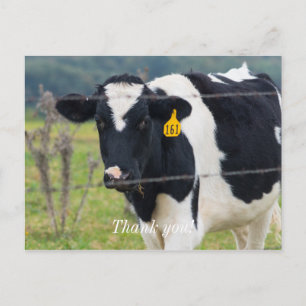 Je Vous Voie Carte Postale de Remerciement