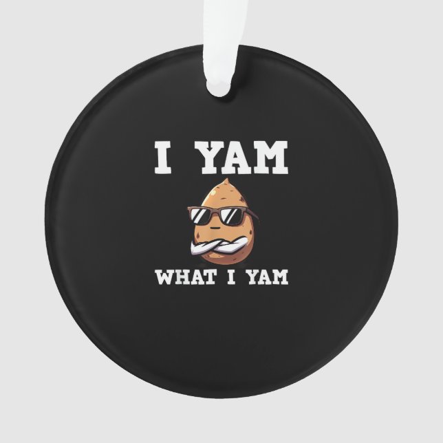 Je Yam Ce Que Je Yam Humour V-Neck (devant)