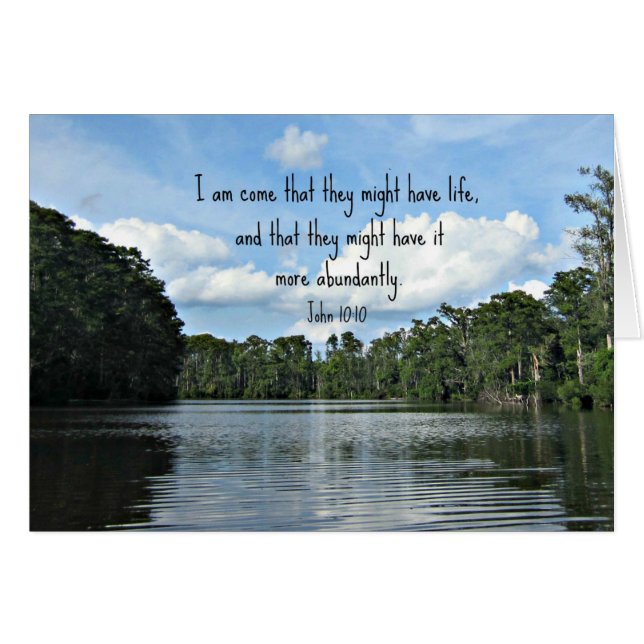 Jean 10:10 Je suis venu pour qu'ils aient la vie.. (Devant horizontal)