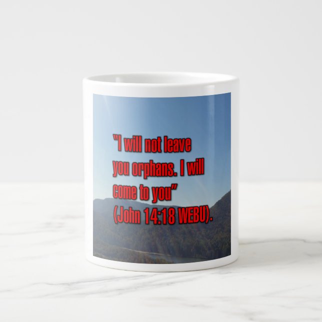 Jean 14:18 WEBU Mug (Devant)