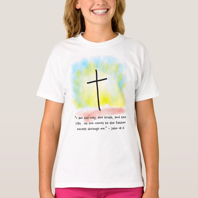 JEAN 14:6 T-shirt de filles (Devant)