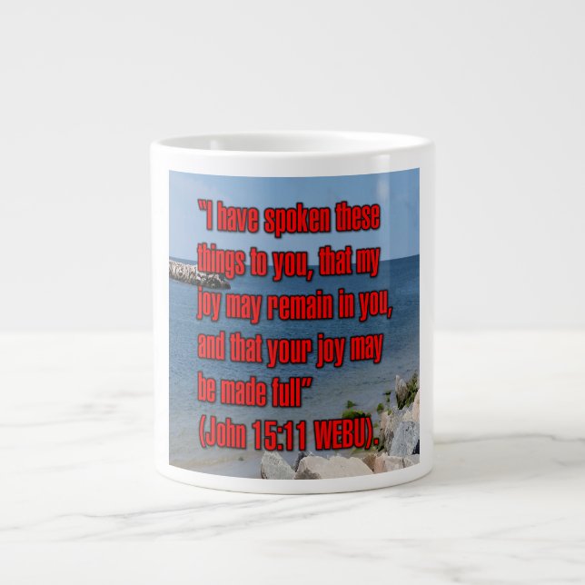 Jean 15:11 WEBU Mug (Devant)