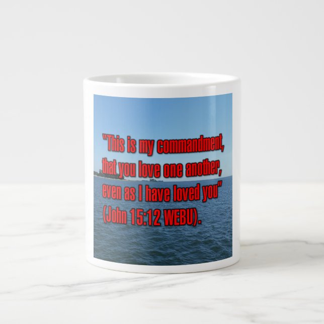 Jean 15:12 WEBU Mug (Devant)