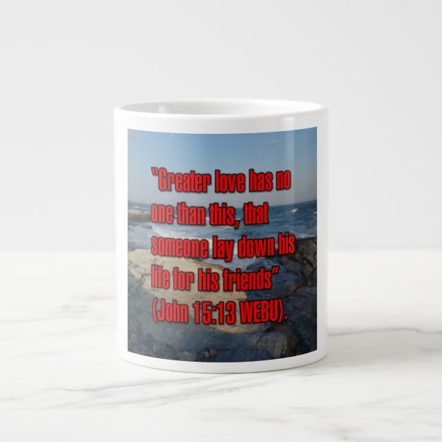 Jean 15:13 WEBU Mug (Devant)