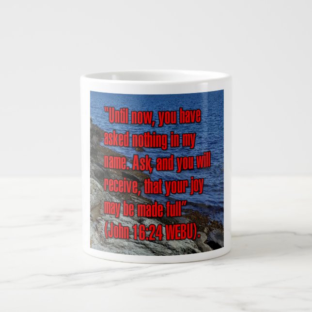 Jean 16:24 WEBU Mug (Devant)