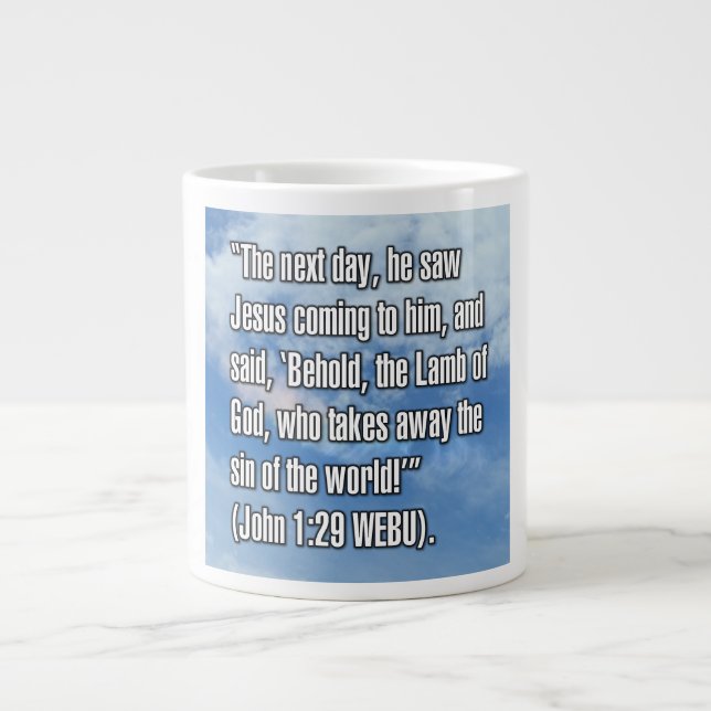 Jean 1:29 WEBU Mug (Devant)