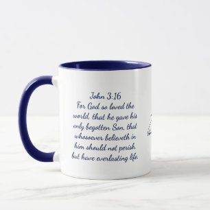 Jean 3:16 Bible Verse Classic Mug, 11 oz Mug